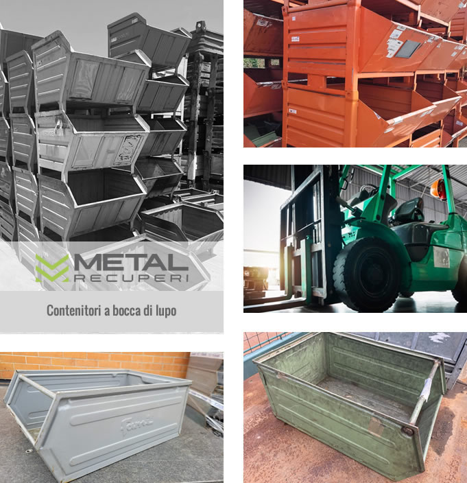 Contenitori a bocca di lupo | Metal recuperi Srl Contenitori a bocca di lupo | Metal recuperi Srl