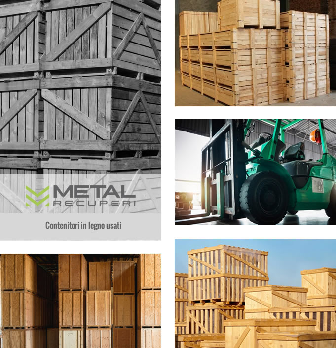 Contenitori in legno usati | Metal recuperi Srl