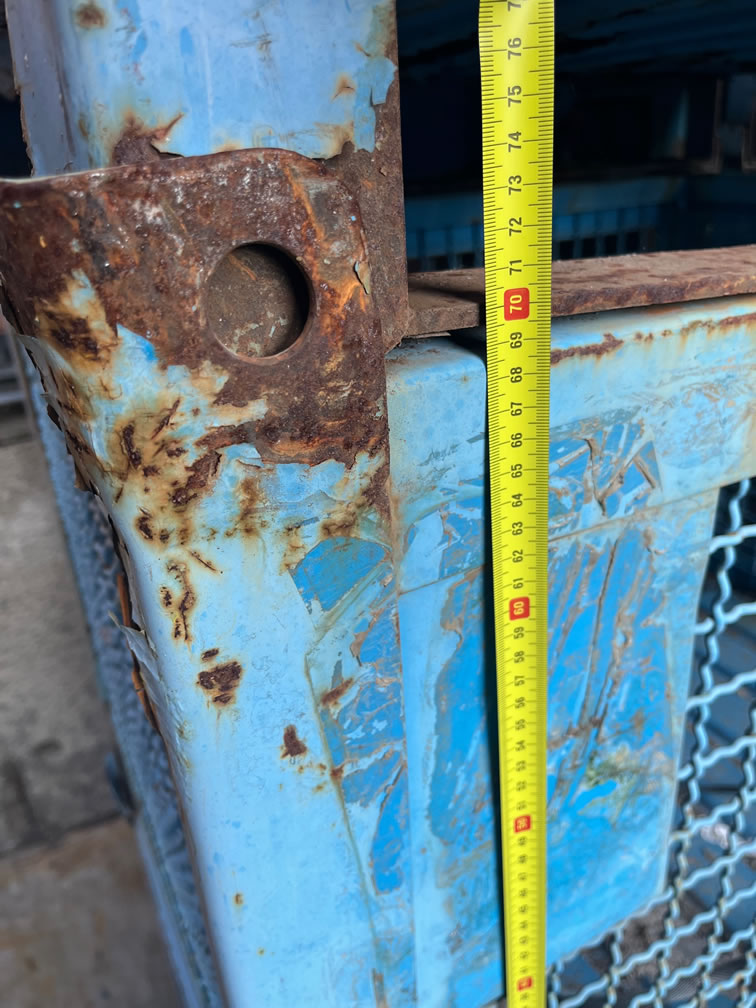 Casse metalliche in rete - 110 pezzi - Misura 900x700xh700 -  Portata 700kg.