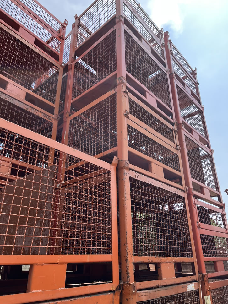Ceste in rete - 54 pezzi - Misura 100x80xh80, con sportellino laterale - Portata kg800 