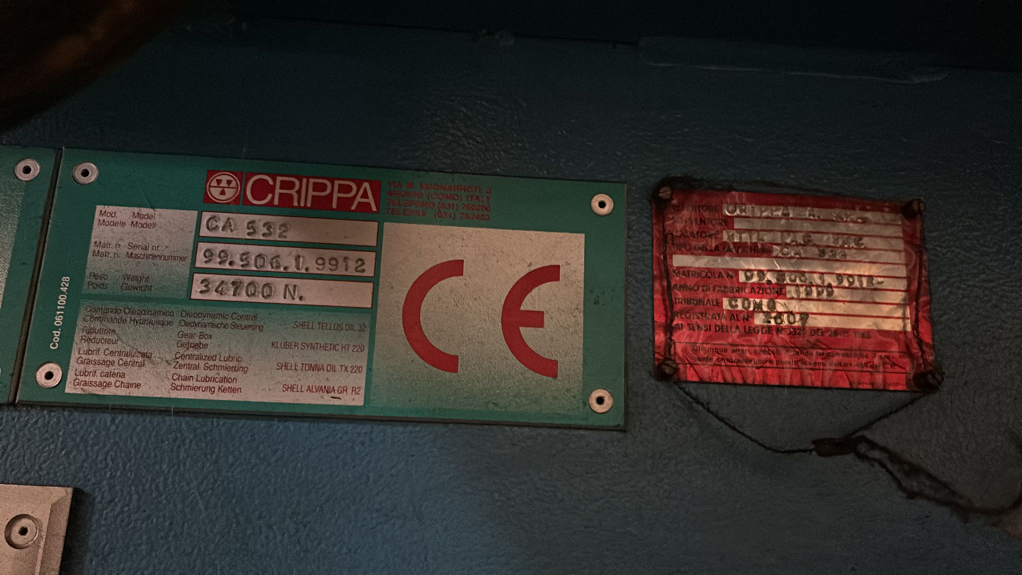 Macchinario Crippa