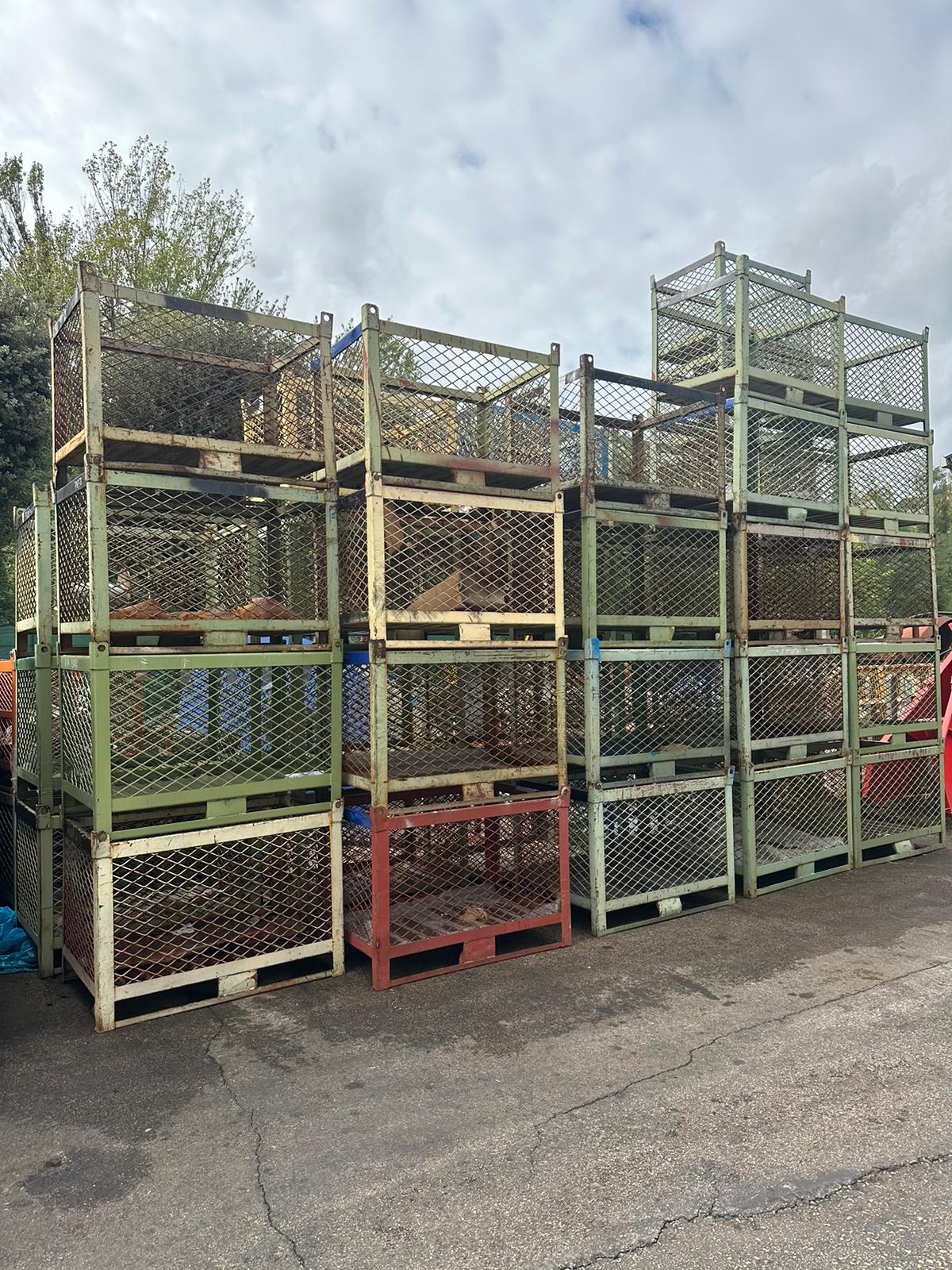 Metallici in rete, misura 120x800xh800, portata kg1000, 300pezzi  - Tara 80kg